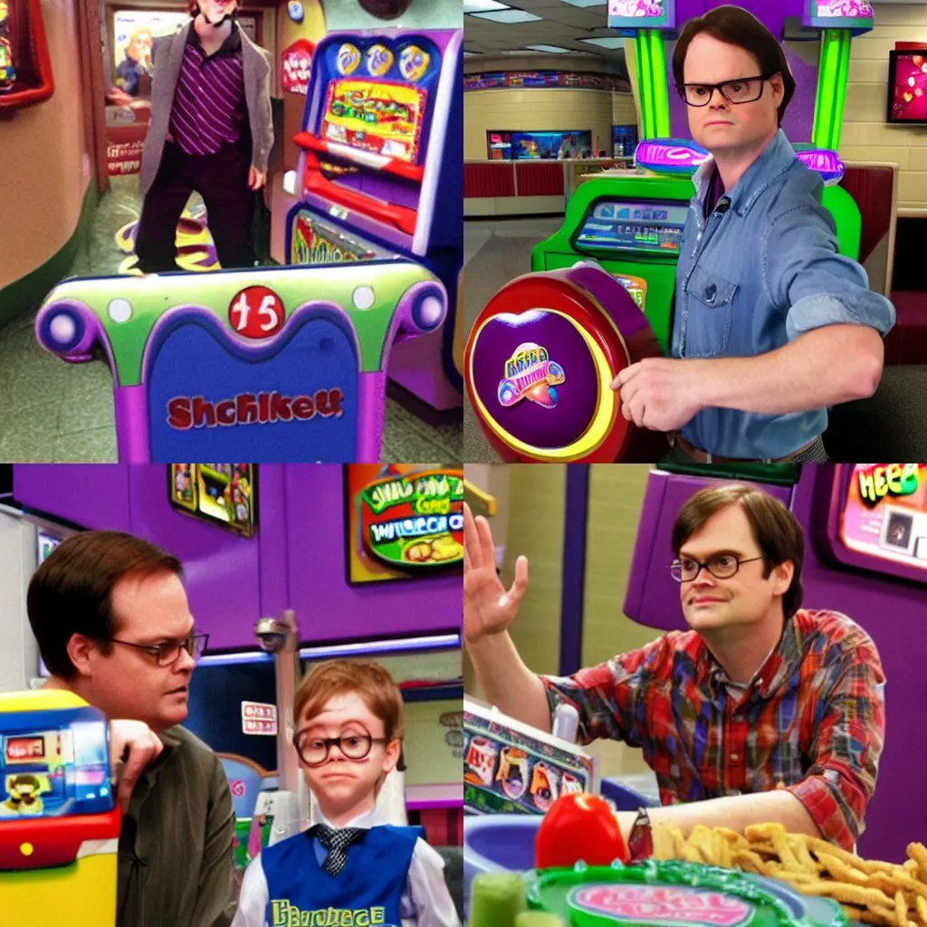 dwight schrute in Chuck E. Cheese Stable Diffusion OpenArt
