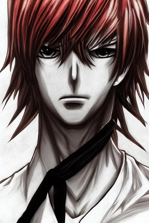 light yagami, highly detailed, digital art, sharp Stable Diffusion