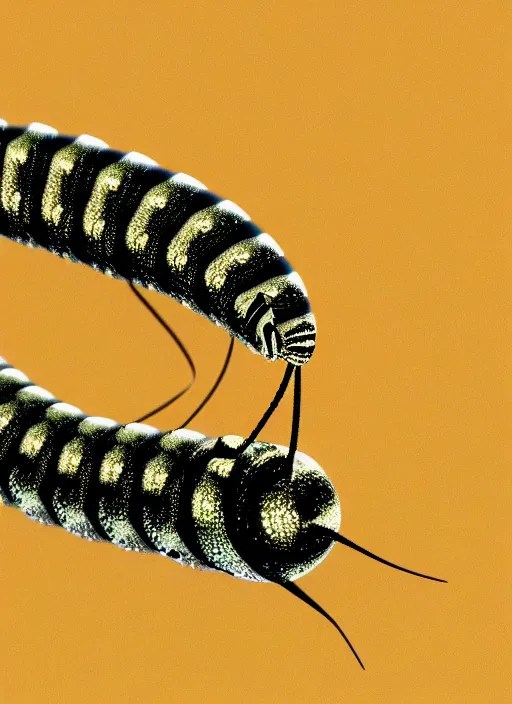 caterpillar jumping on a star, realistic, sharp focus, Stable