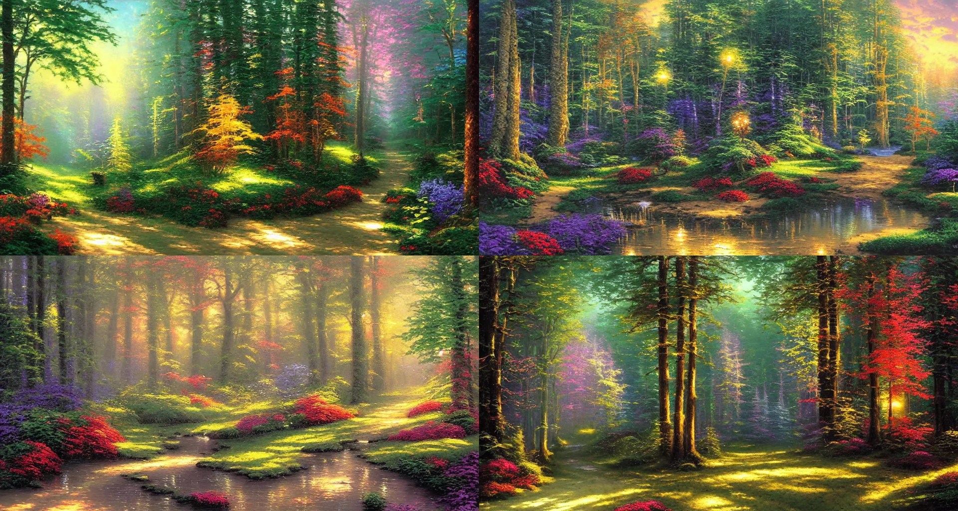 forest, art by thomas kinkade Stable Diffusion OpenArt