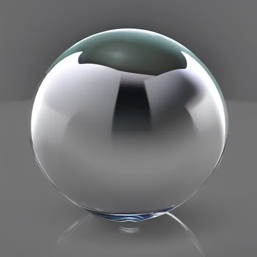 ultra realistic image of glass ball, keyshot 9, blender Stable