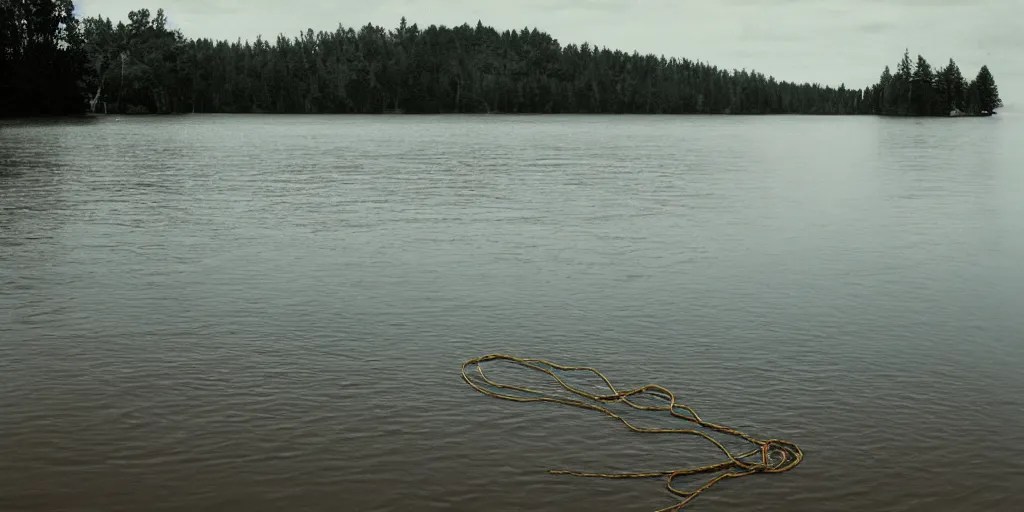 photograph of an infinitely long rope floating on the Stable