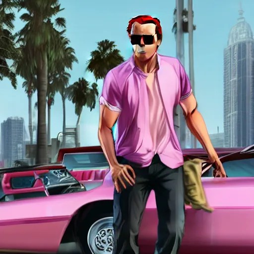 gta v covert art by stephen bliss of ryan gosling Stable Diffusion