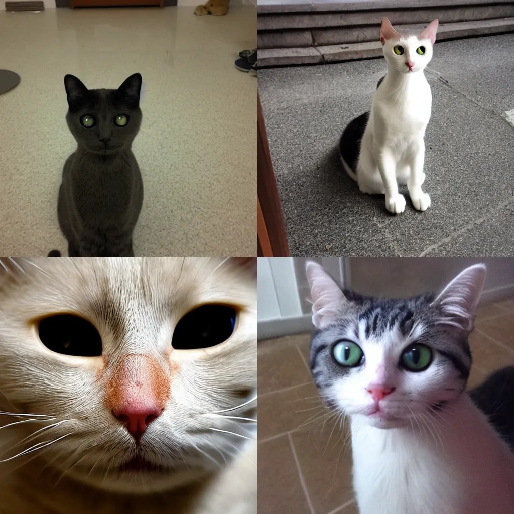 creepy cat staring at me Stable Diffusion OpenArt