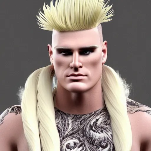 vanilla ice's hair is ice cream but his hair is made Stable Diffusion