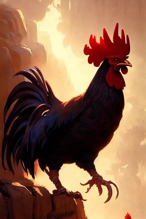 rooster familiar by bayard wu, anna podedworna, gaston Stable