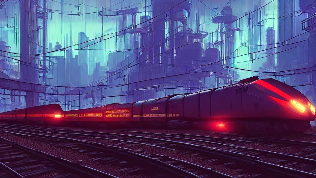 cyberpunk on railroad through cyberpunk Stable Diffusion OpenArt