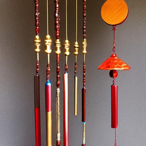 ornamental wind chimes, professional photography Stable Diffusion