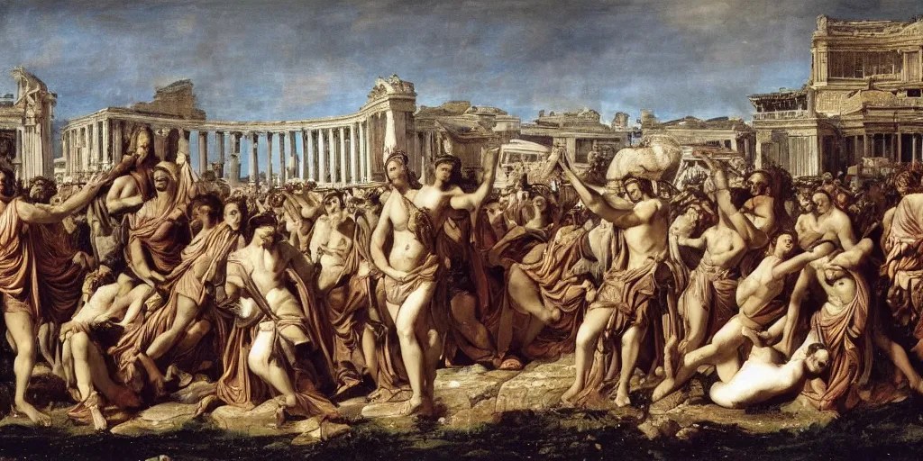 Decadence of the Roman Empire Stable Diffusion