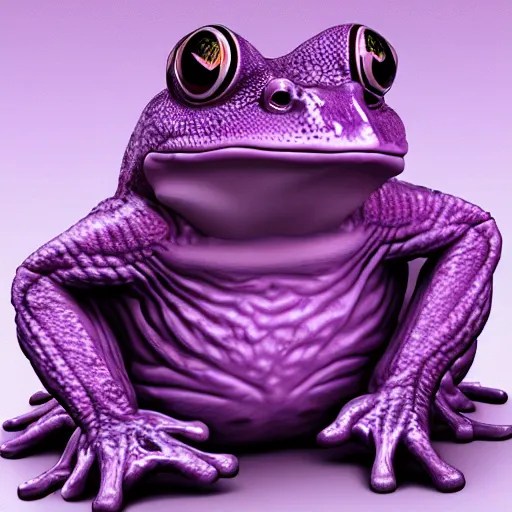 purple and pink fantastical frog like creature made Stable