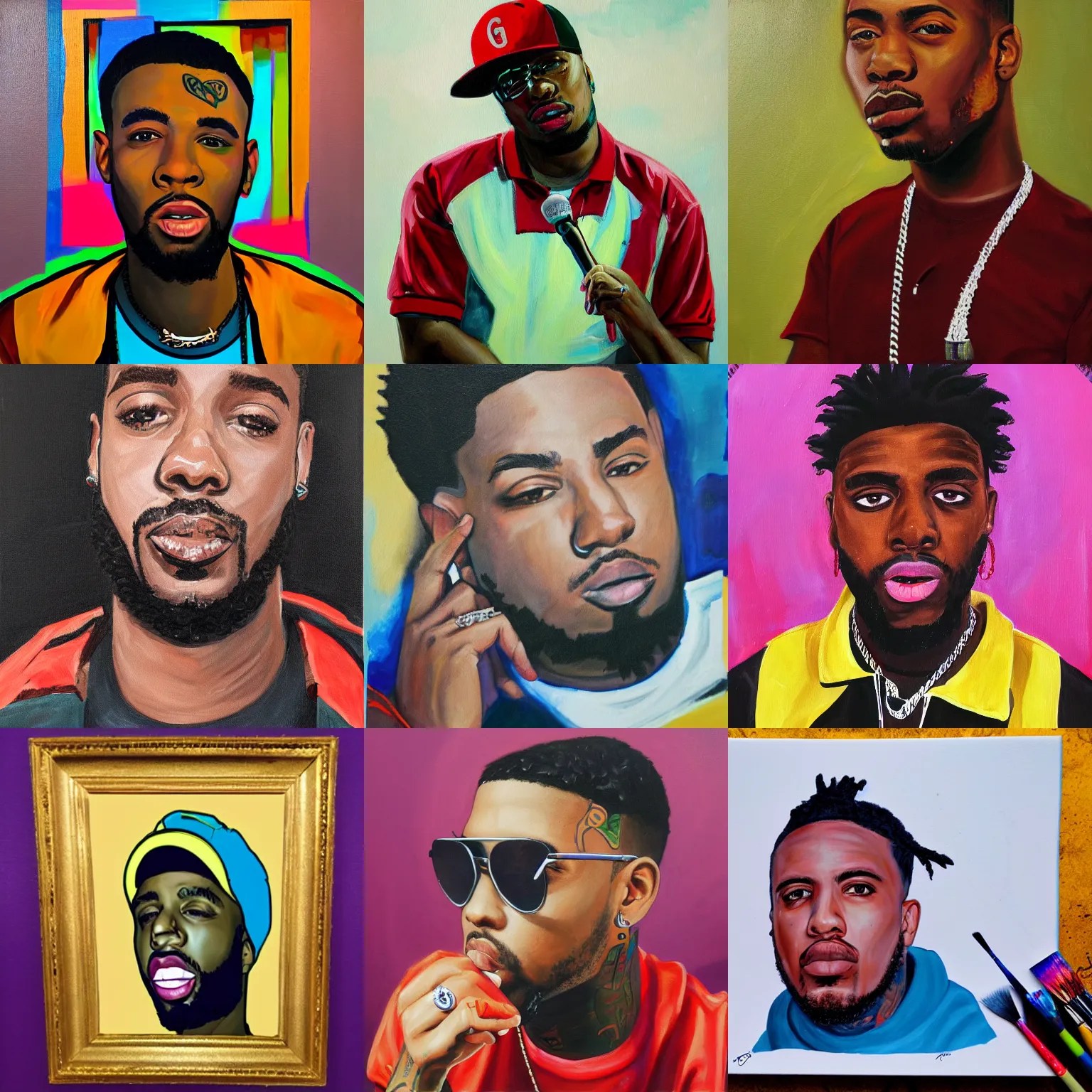 painting of rapper polo g Stable Diffusion OpenArt