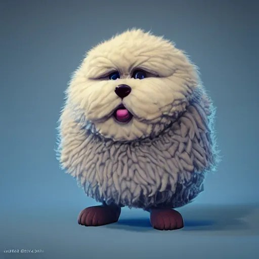 mr. fluffy the fluffiest fluff on earth, cute by Stable Diffusion