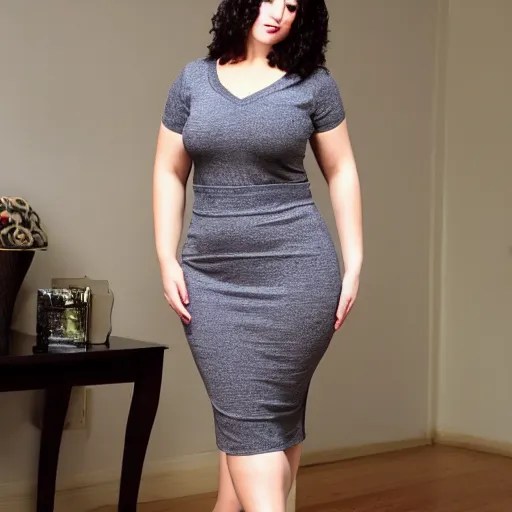 fully clothed women in skirt with curvy slim figure | Stable Diffusion