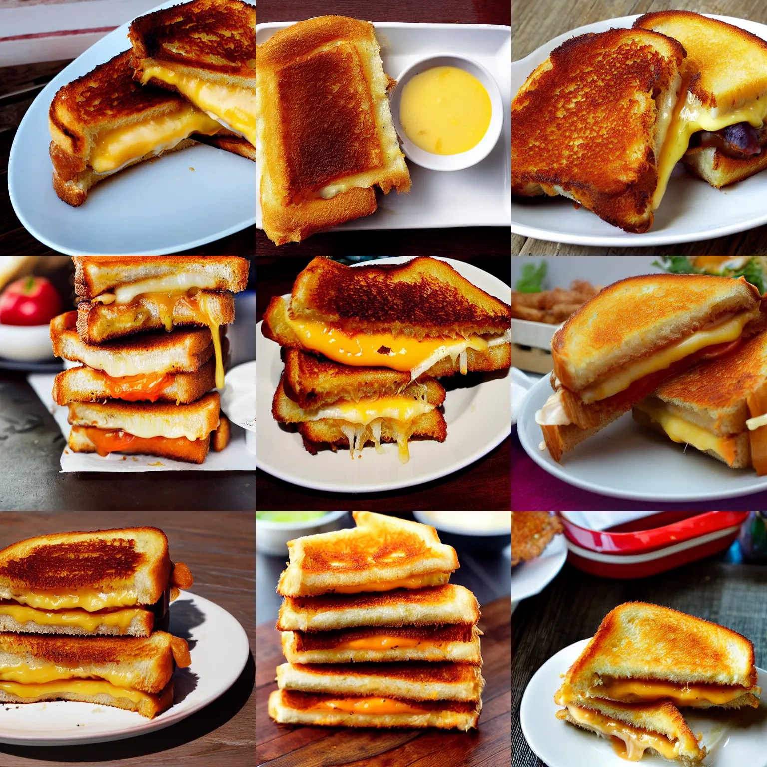 Deep fried grilled cheese sandwich. Stable Diffusion OpenArt