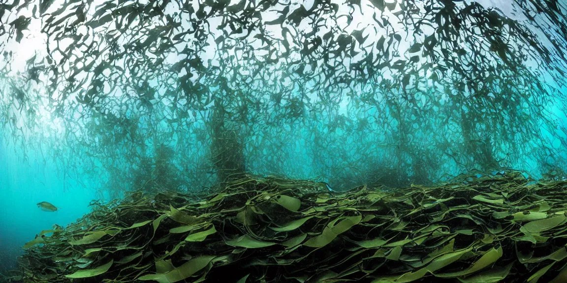 Towering kelp forest off the coast of La Jolla Bay, Stable Diffusion OpenArt