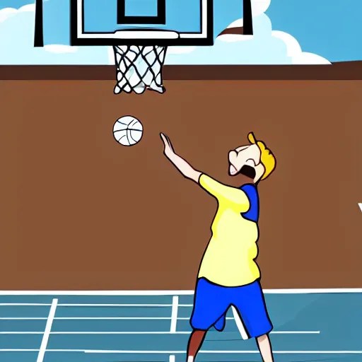 kid shooting a basketball, animated, animation Stable Diffusion OpenArt