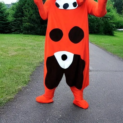 a cow costume, outdoors, craigslist photo Stable Diffusion OpenArt