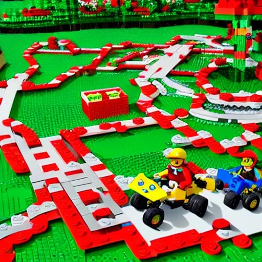 lego mario kart track Stable Diffusion