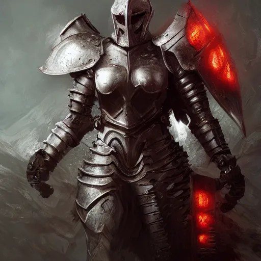 a hell knight in heavy armor, au naturel, hyper Stable Diffusion