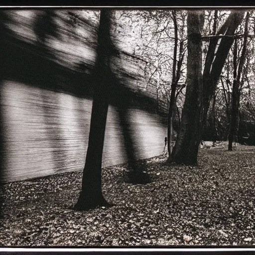 Shot using an old camera. Extremely grainy photograph Stable