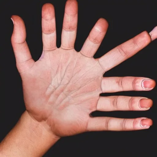 A perfectly normal human hand with exactly 5 fingers, Stable