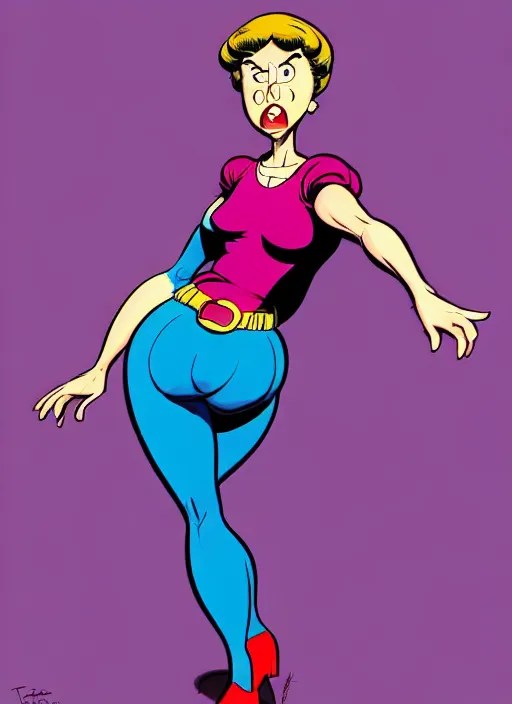 the protagonist's mother, jolly, zaftig figure, plump, Stable Diffusion