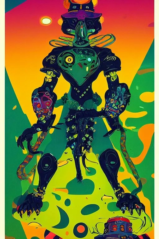 bajadasaurus black earth guard, art by vaughn bode, Stable Diffusion