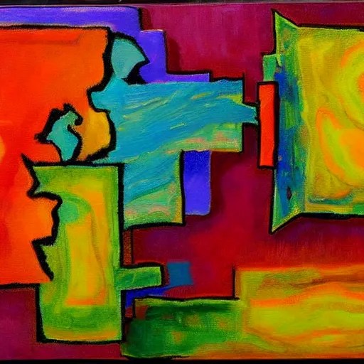 the final question, abstract art, painting, highly Stable Diffusion