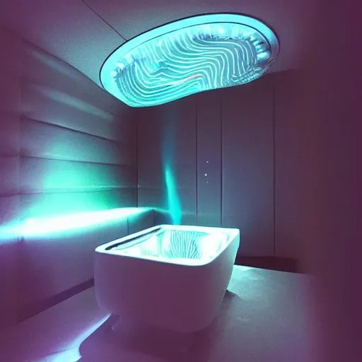 sensory deprivation tank, futuristic, psychic, Stable Diffusion