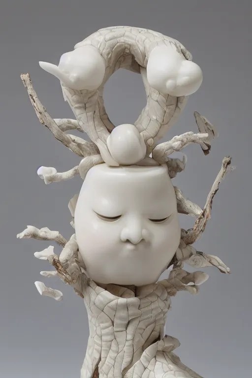 a beautiful crafted and rendered porcelain sculpture, Stable Diffusion