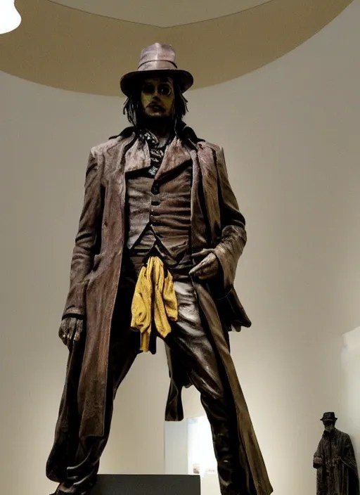 photo of a Johnny Depp statue in a museum, by Stable Diffusion OpenArt