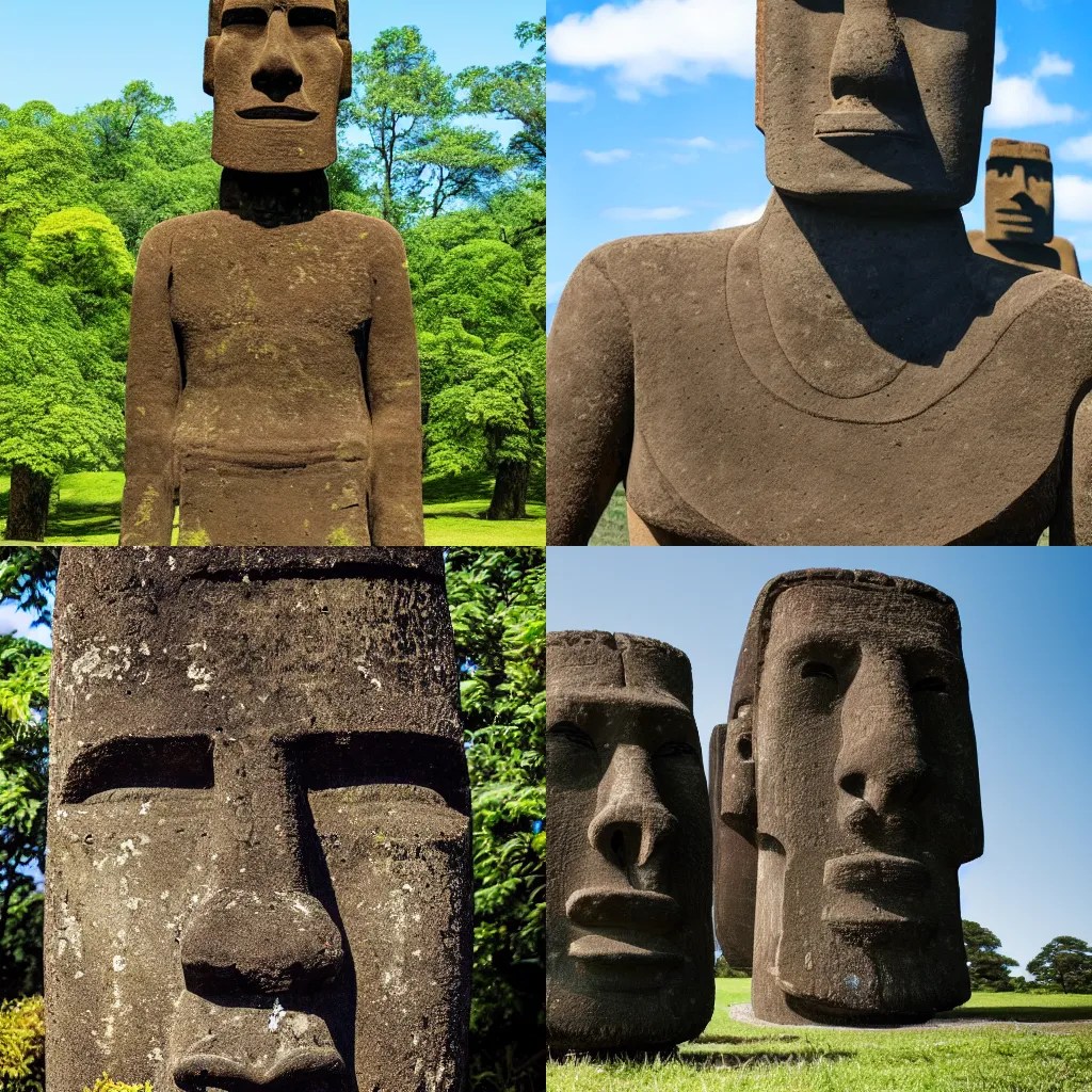 Moai Statue Built With Lego, Photorealistic, Stable Diffusion OpenArt