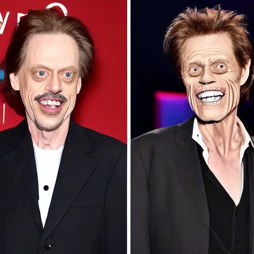 steve buscemi and willem dafoe as drag queens in Stable Diffusion