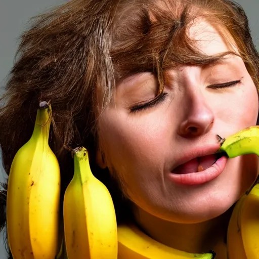 bananas explode on face Stable Diffusion OpenArt