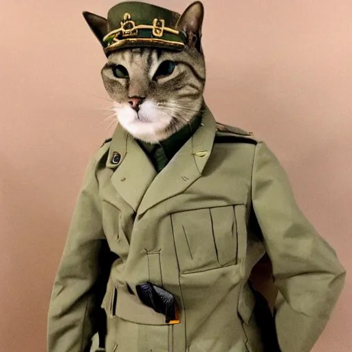 cat wearing military outfit Stable Diffusion OpenArt