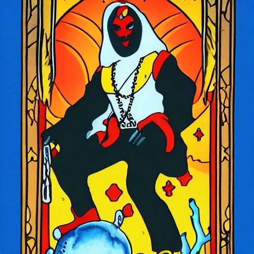 ghost face the fool tarot card Stable Diffusion OpenArt