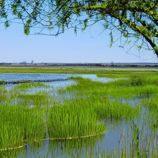 willowmore slough developed as an ecological park, Stable Diffusion