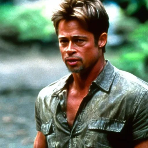 film still of Brad Pitt as Tyler Durden in Fight Club Stable