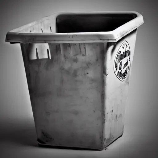 baby getting tossed in a trash can, 2d, black on white Stable