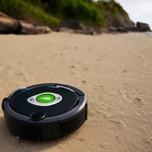 roomba chilling on the beach Stable Diffusion OpenArt