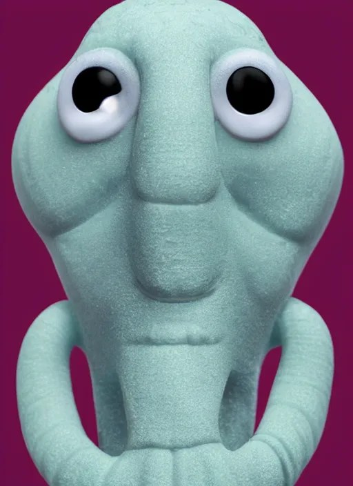 funko pop figure of [ handsome ] squidward, chiseled Stable Diffusion