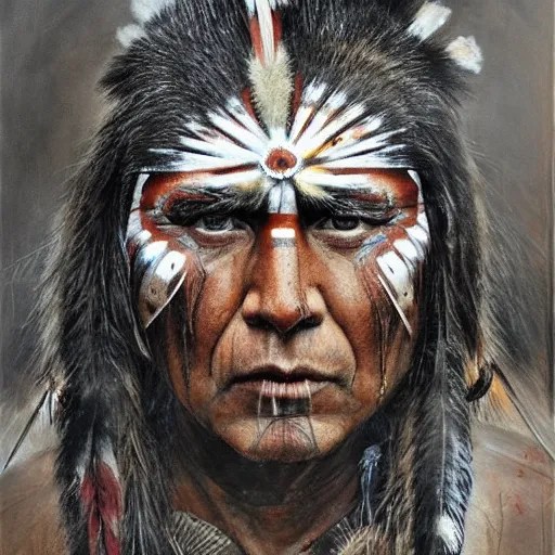 Native American Warrior Face Paint