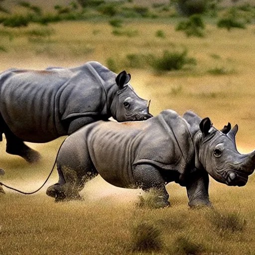a rhino Stable Diffusion