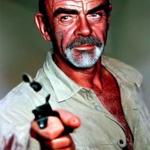 a craigslist ad photo of sean connery as a zombie he Stable Diffusion