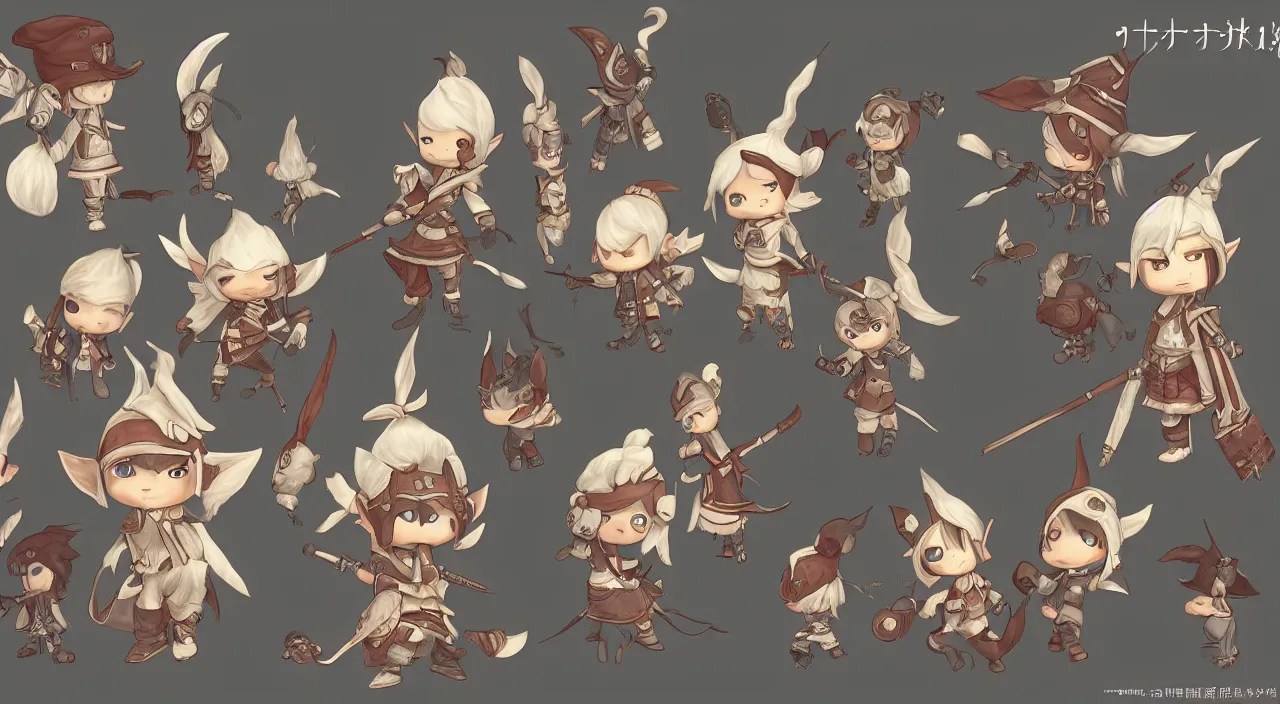 Tarutaru, Tataru, FFXIV, Lalafell, Trending on Stable Diffusion