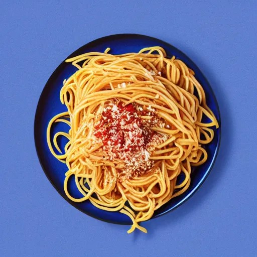 highly detailed illustration of a plate of spaghetti Stable Diffusion
