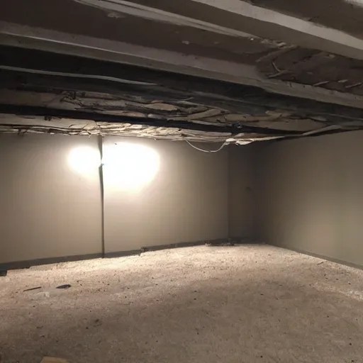 an empty basement, craigslist photo Stable Diffusion OpenArt