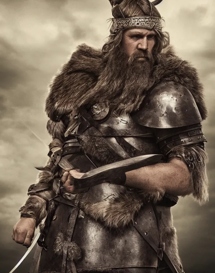 a portrait photograph of Varg Vikernes as a Viking Stable Diffusion OpenArt