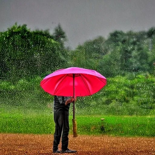 a big rain shower Stable Diffusion OpenArt