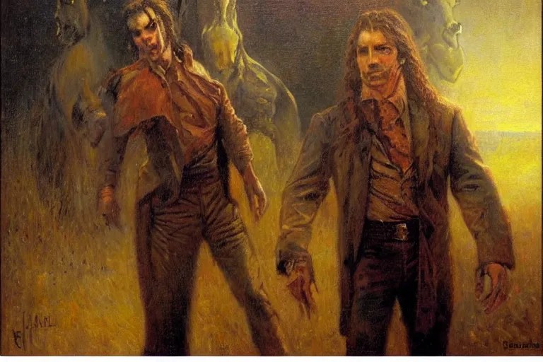 portrait of randall flagg, the walking dude Stable Diffusion